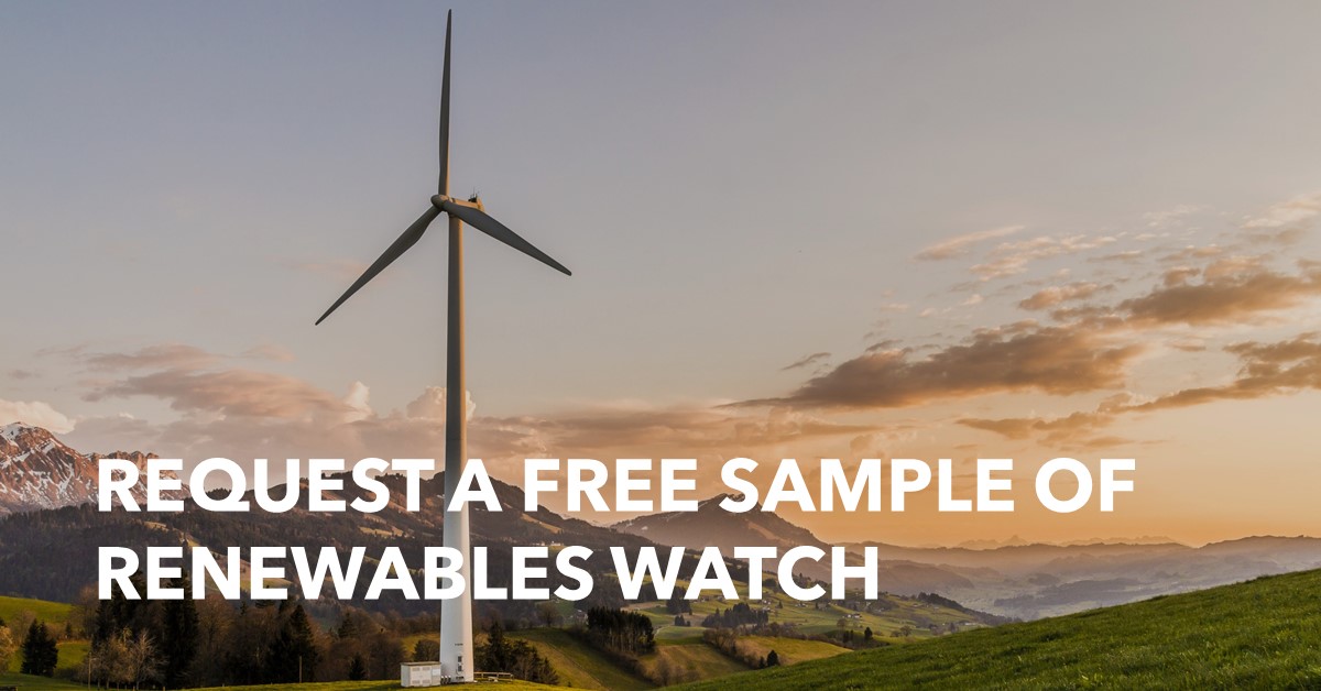 Renewables Watch Free Sample