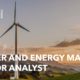 Power and Energy Markets Senior Analyst