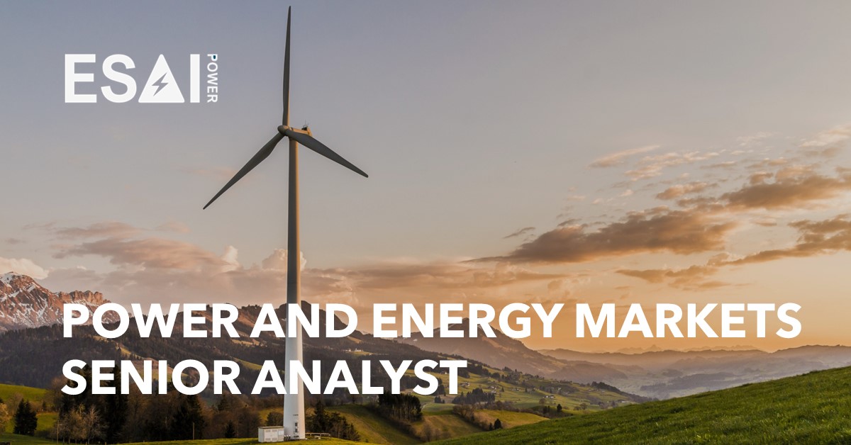 Power and Energy Markets Senior Analyst