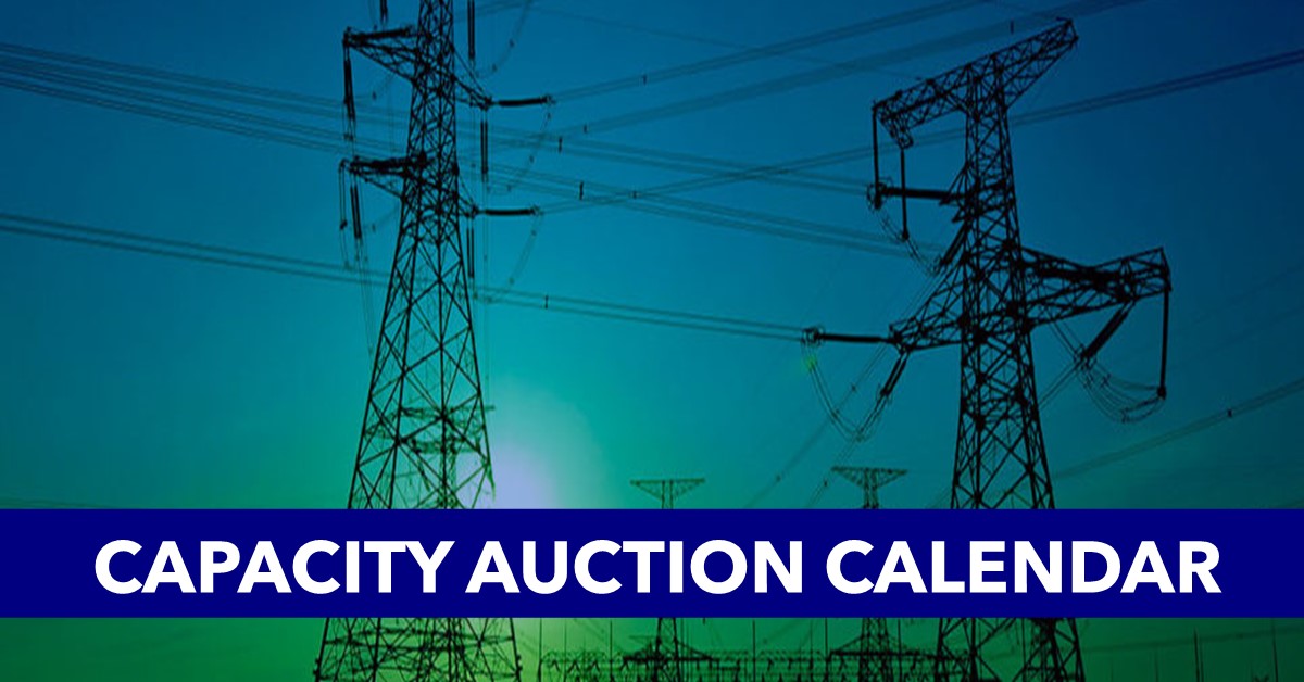 Capacity Auction Calendar