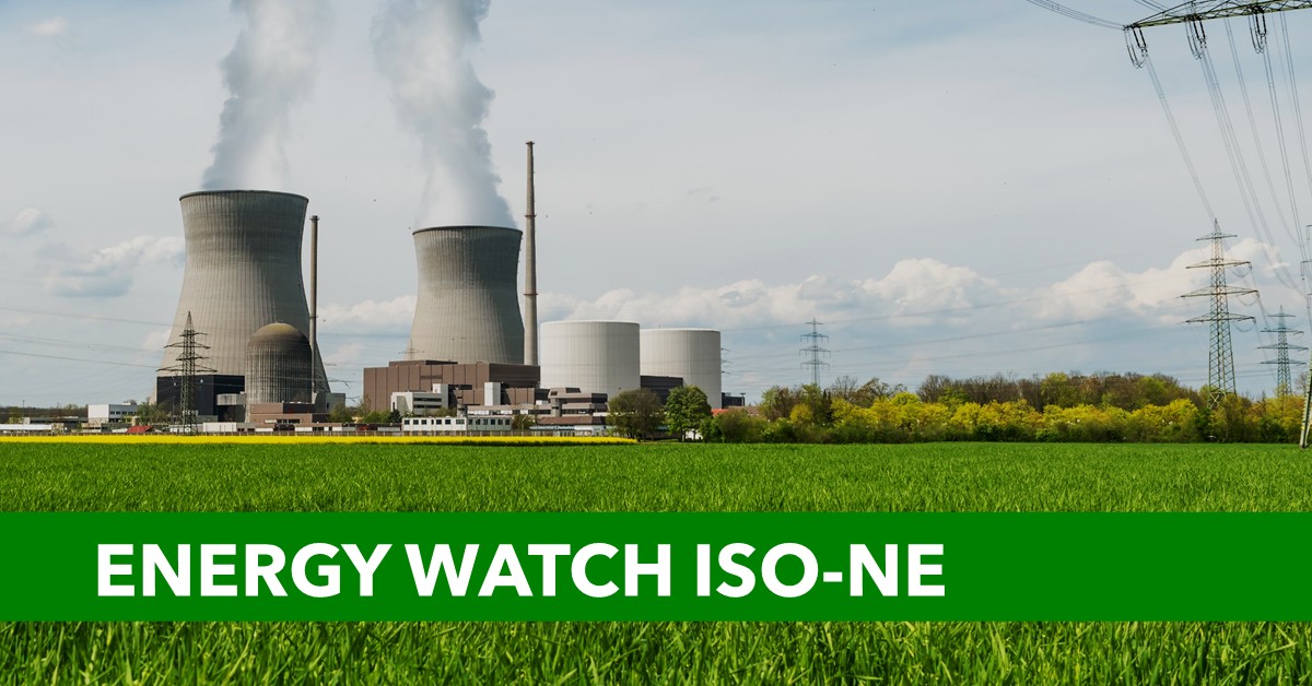Energy Watch ISO-NE Energy Watch ISO-NE