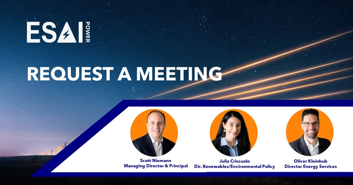 Request a Meeting with our Energy Analysts Request a Meeting with our Energy Analysts